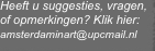 Heeft u suggesties, vragen, of